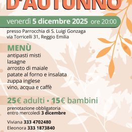 Cena di Natale 2025 per il progetto Tempo d'Incontro