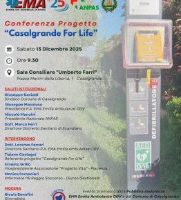 Due anni del progetto "Casalgrande for life": conferenza con EMA Emilia Ambulanze