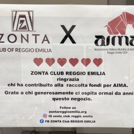 Zonta Club consegna ad AIMA Associazione Alzheimer il ricavato del Temporary Store 2025