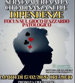 Serata informativa a Sant'Ilario sul gioco d'azzardo