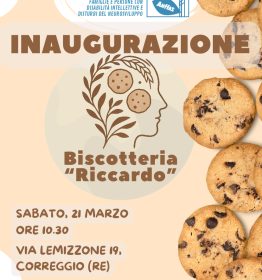 Inaugura la biscotteria Riccardo di Anffas Correggio