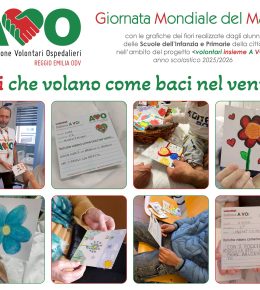 “Fiori che volano come baci nel vento”: la giornata mondiale del malato con AVO Reggio Emilia