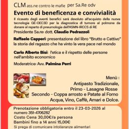Una cena benefica per l’associazione Sa.Re – Al fianco della sanità reggiana