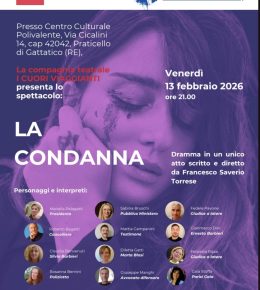 "La condanna": spettacolo teatrale a favore della Croce Bianca