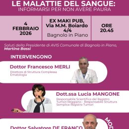 "Le malattie del sangue: informarsi per non avere paura" - Incontro con Avis Bagnolo