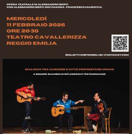 Dialoghi tra carcere e città per restare umani: spettacolo teatrale a Reggio Emilia