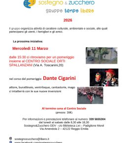 Festa coi burattini di Dante Cigarini per il gruppo Tempo Libero di Sostegno &amp; Zucchero