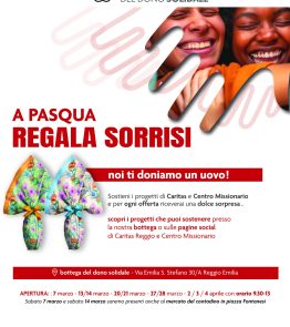 La Bottega del Dono Solidale reggiana riapre per la Pasqua 2026
