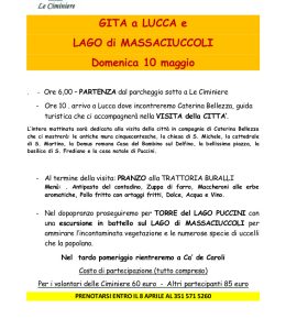 Gita a Lucca e al lago di Massaciuccoli con Le Ciminiere