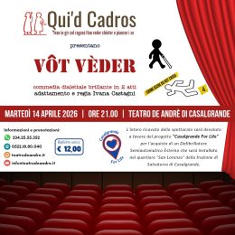 Spettacolo teatrale a Casalgrande con Aut Aut e EMA Emilia Ambulanze