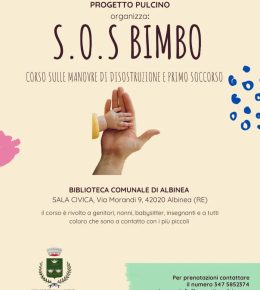 Albinea, il 6 marzo nuovo corso di disostruzione pediatrica con Progetto Pulcino