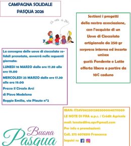 Uova di Pasqua 2026 al cioccolato per Le Note di Fra