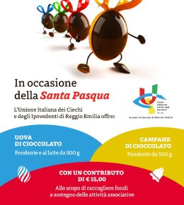 Pasqua 2026, dolci al cioccolato con l'Unione Ciechi e Ipovedenti d Reggio Emilia