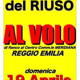 Mercatino del Riuso il 19 aprile a Reggio Emilia: le associazioni sono invitate