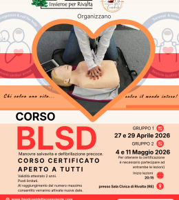 Rivalta, corso certificato Blsd sulle manovre salvavita