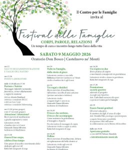 Castelnovo Monti, il Centro per le Famiglie celebra cinque anni di attività con il “Festival delle Famiglie”