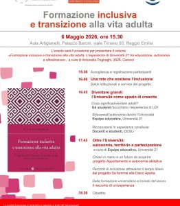 Convegno “ Formazione inclusiva e transizione alla vita adulta”