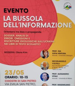 Incontro sull'Ucraina “La bussola dell’informazione - Orientarsi tra bias e propaganda”