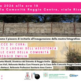 Mostra fotografica “Tracce di Cura: volti e luoghi dell’assistenza nelle Case della Comunità di Reggio Emilia”.