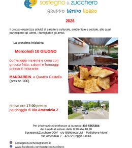 Gita fuori porta e cena a Salvarano con il gruppo Tempo Libero di Sostegno &amp; Zucchero