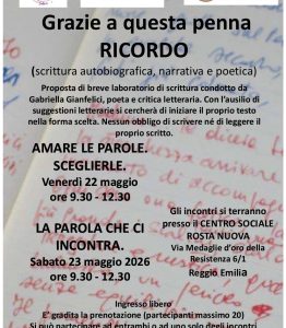 Grazie a questa penna ricordo: laboratorio di scrittura autobiografica, narrativa e poetica