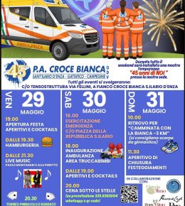 Tre giorni di festa per i 45 anni della Croce Bianca
