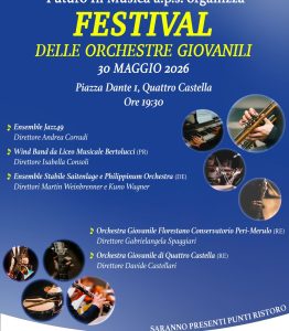 La musica del futuro: edizione 2026 del Festival delle Orchestre Giovanili di Quattro Castella