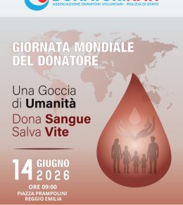 “Una Goccia di Umanità - Dona Sangue Salva Vite”: evento a Reggio Emilia il 14 giugno