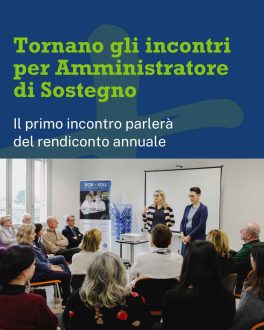 Tornano gli incontri per Amministratore di Sostegno