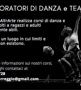Corsi di danza 2026/27 per disabili a Novellara e Correggio con AltrArte