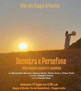 Alba alla Reggia di Rivalta con "Demetra e Persefone"