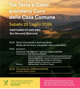 “Tra Terra e Cielo” - Riflessione sui temi dell’ecologia integrale al santuario di San Siro