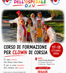 Una nuova ripartenza: corso di formazione con i Clown di dell'Ospedale di Montecchio Emilia